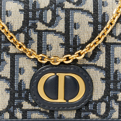 Christian Dior Oblique 30 Montaigne 2-In-1 Pouch Blue 8 of 11