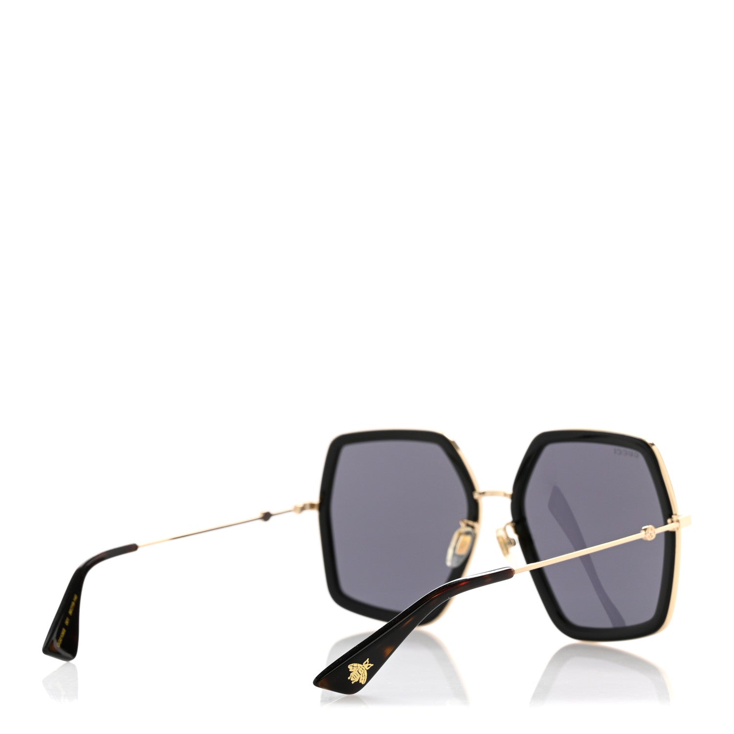Gucci Acetate Oversize Square Frame GG0106S Sunglasses Black 4 of 8