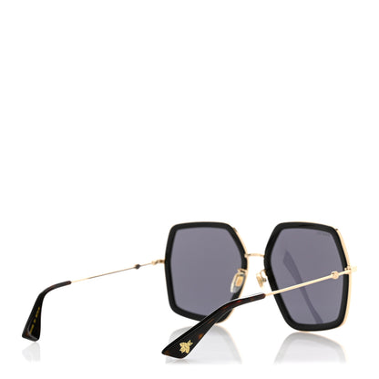 Gucci Acetate Oversize Square Frame GG0106S Sunglasses Black 4 of 8