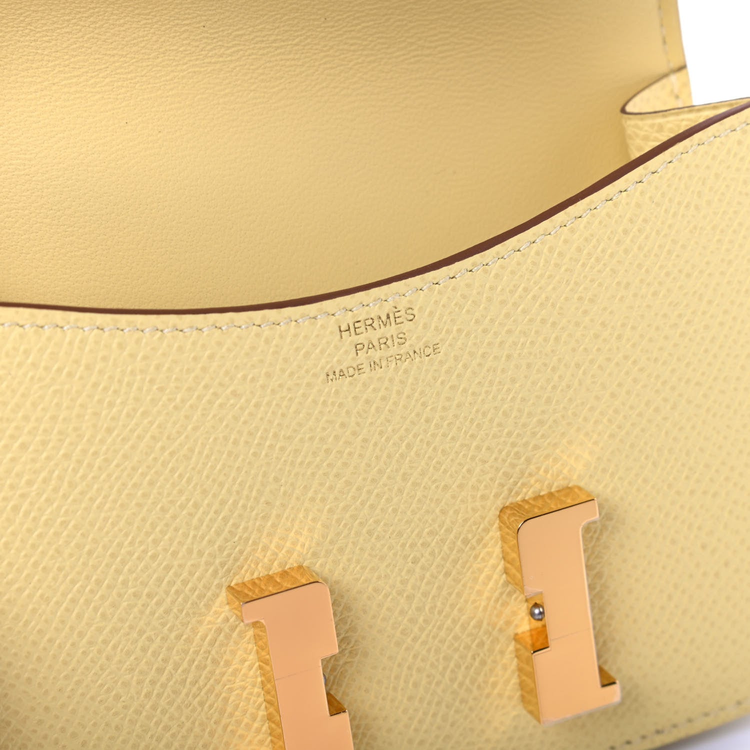 Hermes Epsom Constance Slim Wallet Jaune Poussin 6 of 8