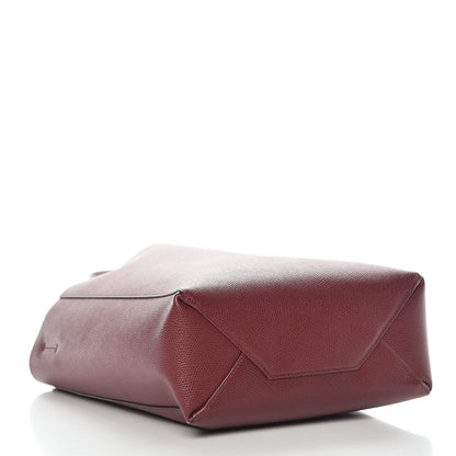 Celine Grained Calfskin Small Vertical Cabas Light Burgundy 4 of 8