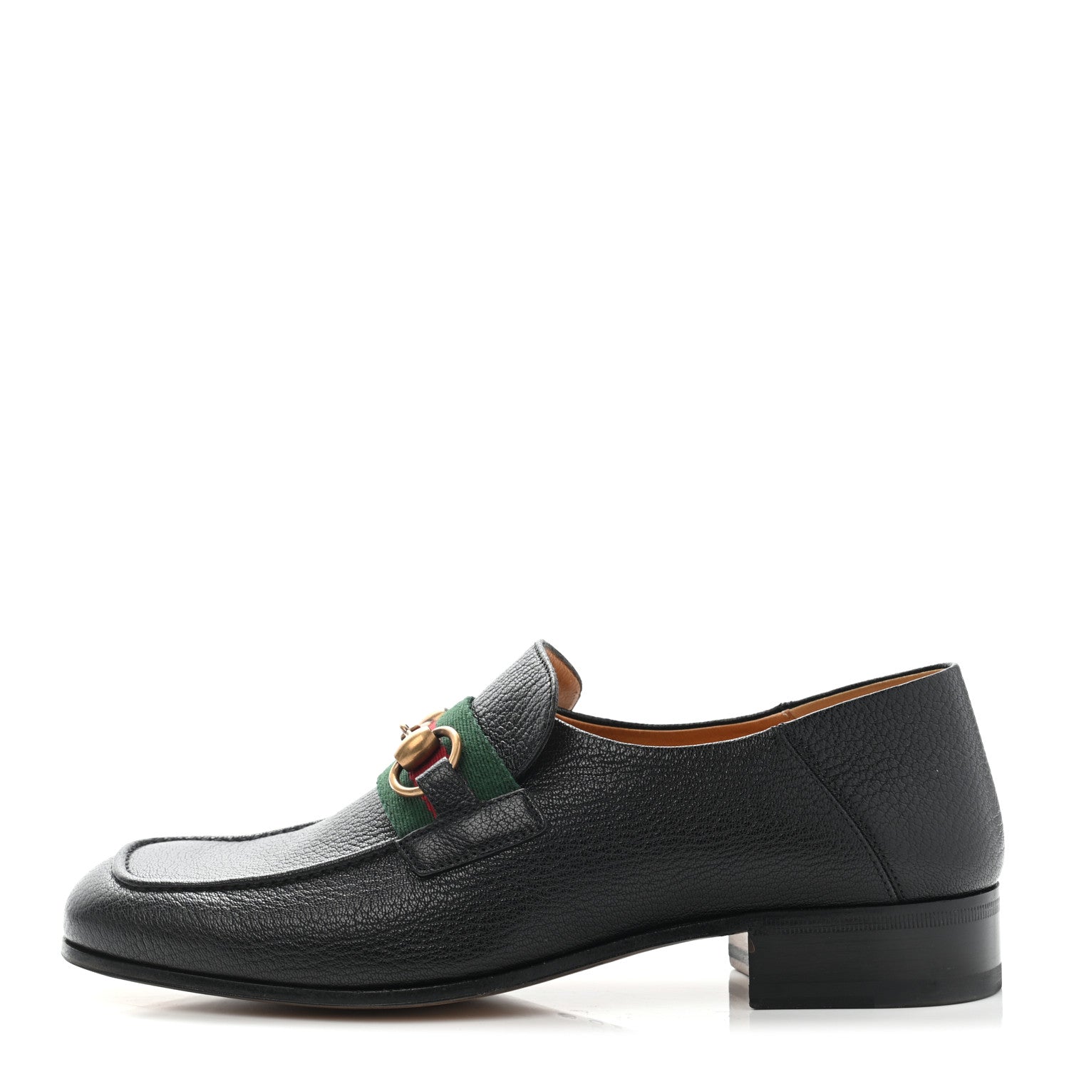 Gucci Havely Kid Web Mens Horsebit Loafers 6 Black 1 of 9