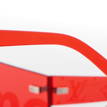 Louis Vuitton X SUPREME City Mask Sunglasses Coquelicot 8 of 8