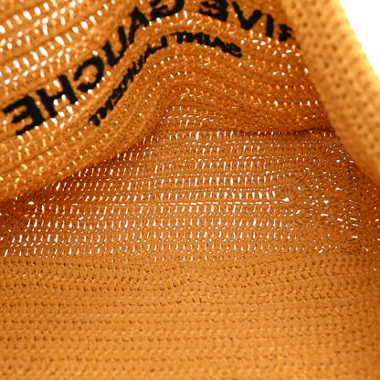 Saint Laurent Raffia Rive Gauche Tote Yellow 5 of 10