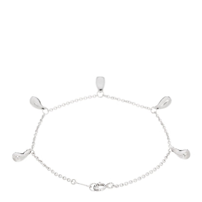 Tiffany Sterling Silver Elsa Peretti Five Station Teardrop Bracelet 2 of 4