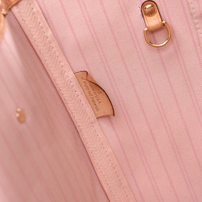Louis Vuitton Damier Azur Neo Neverfull MM Rose Ballerine 7 of 19