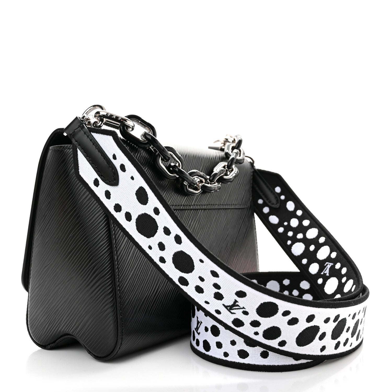 Louis Vuitton LV x YK Epi Infinity Dots Twist Shoulder Bag MM Black 4 of 10