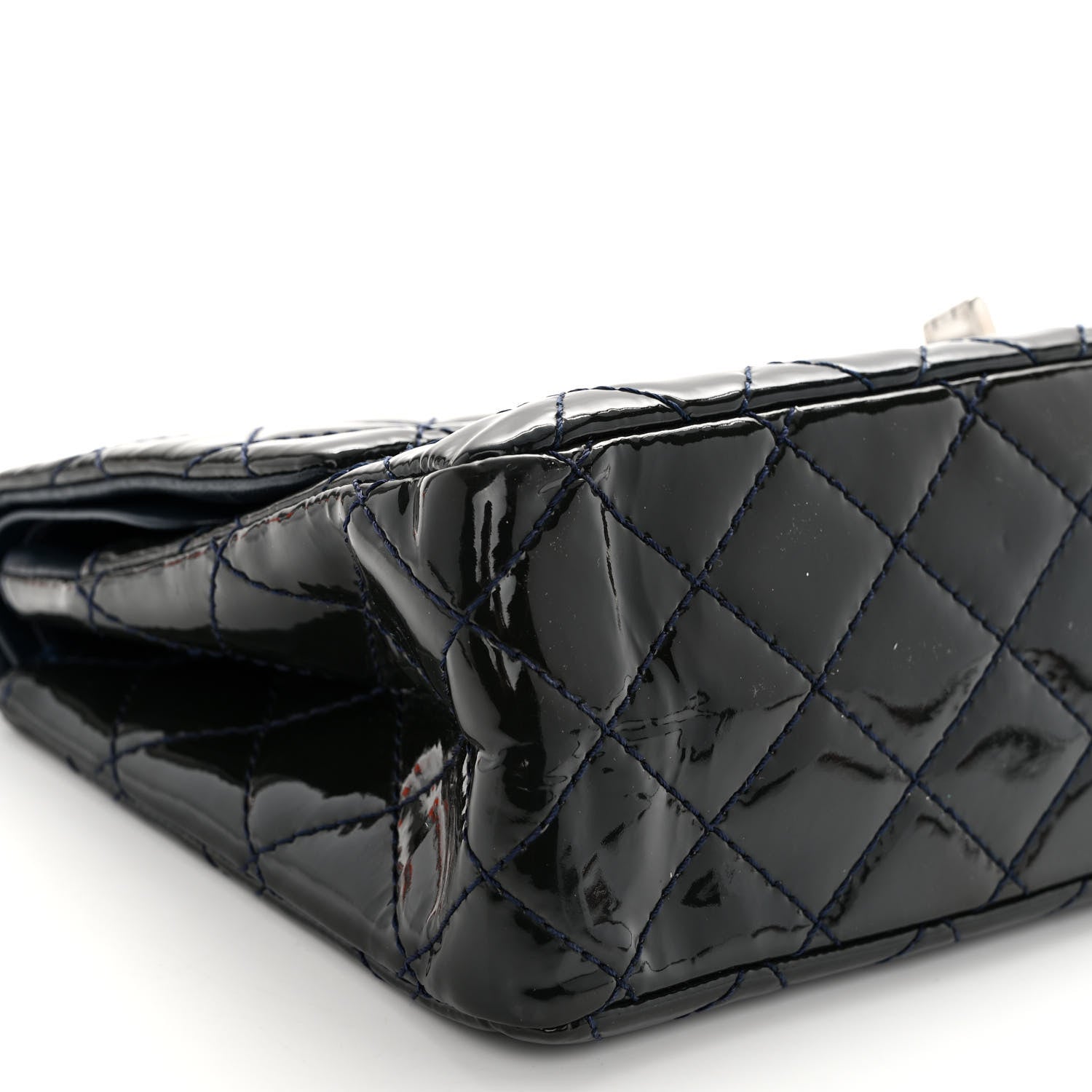 Chanel Patent Quilted 2.55 Reissue 226 Flap Navy 9 of 13