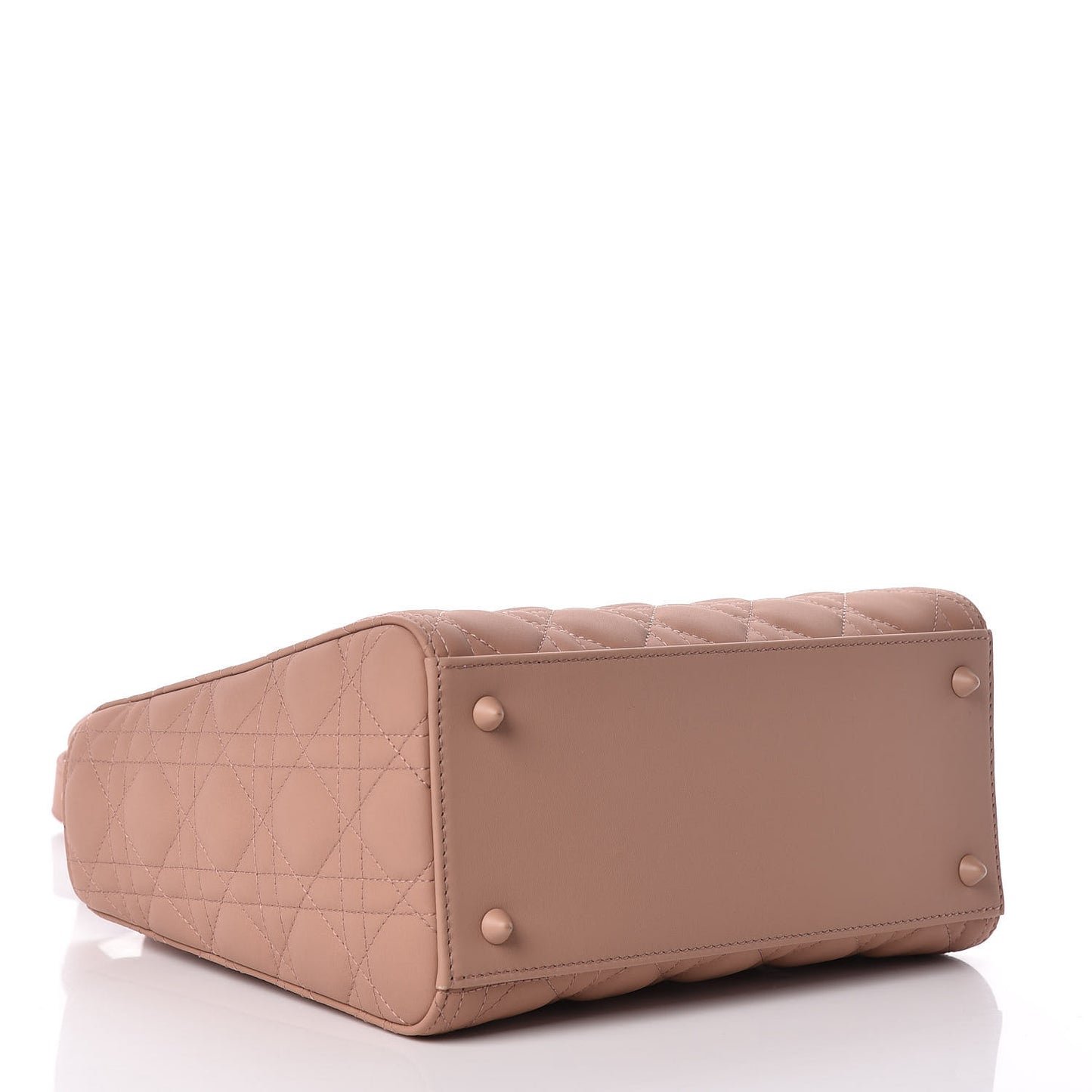 Ultra Matte Calfskin Cannage Medium Lady Dior Beige