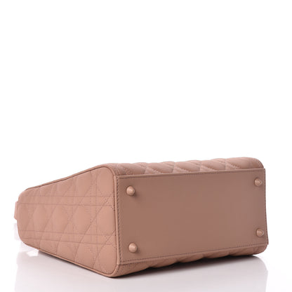 Christian Dior Ultra Matte Calfskin Cannage Medium Lady Dior Beige 4 of 10