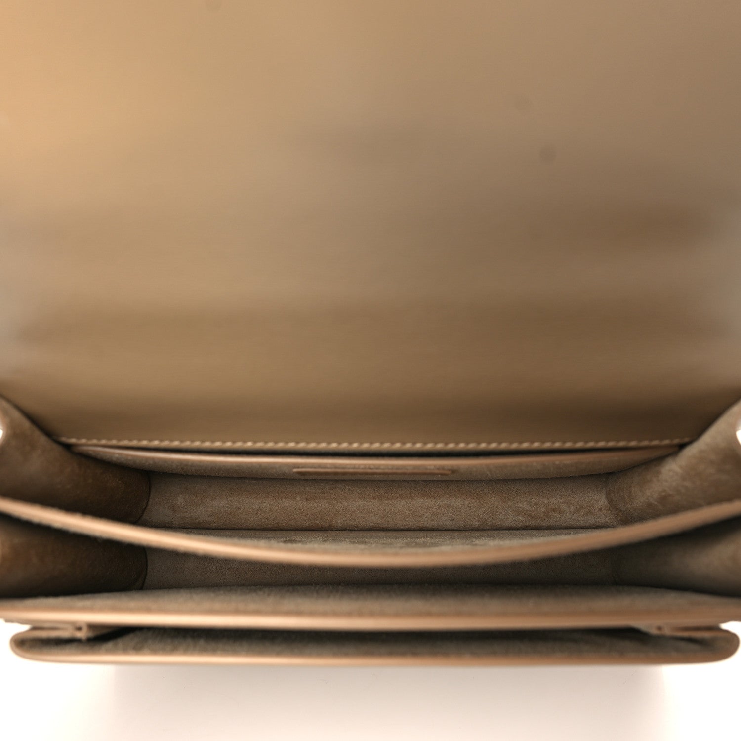 Saint Laurent Calfskin Medium Monogram Sunset Dark Beige 5 of 9
