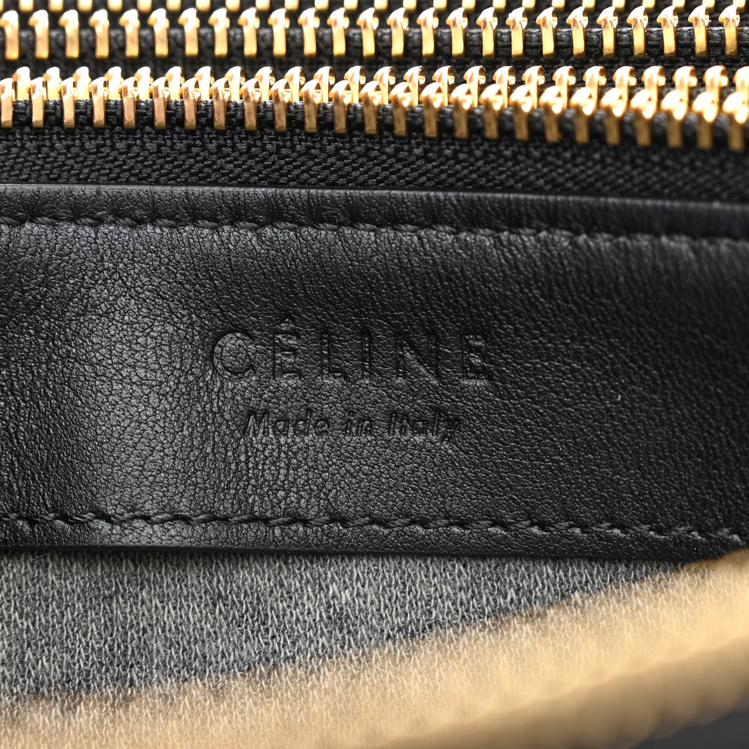 Celine Lambskin Large Trio Crossbody Bag Black 8 of 12