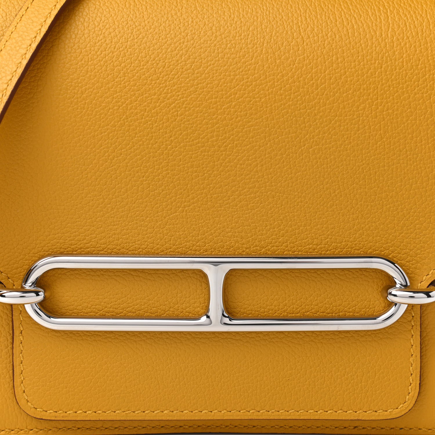 Hermes Evercolor Mini Sac Roulis Jaune Ambre 10 of 10