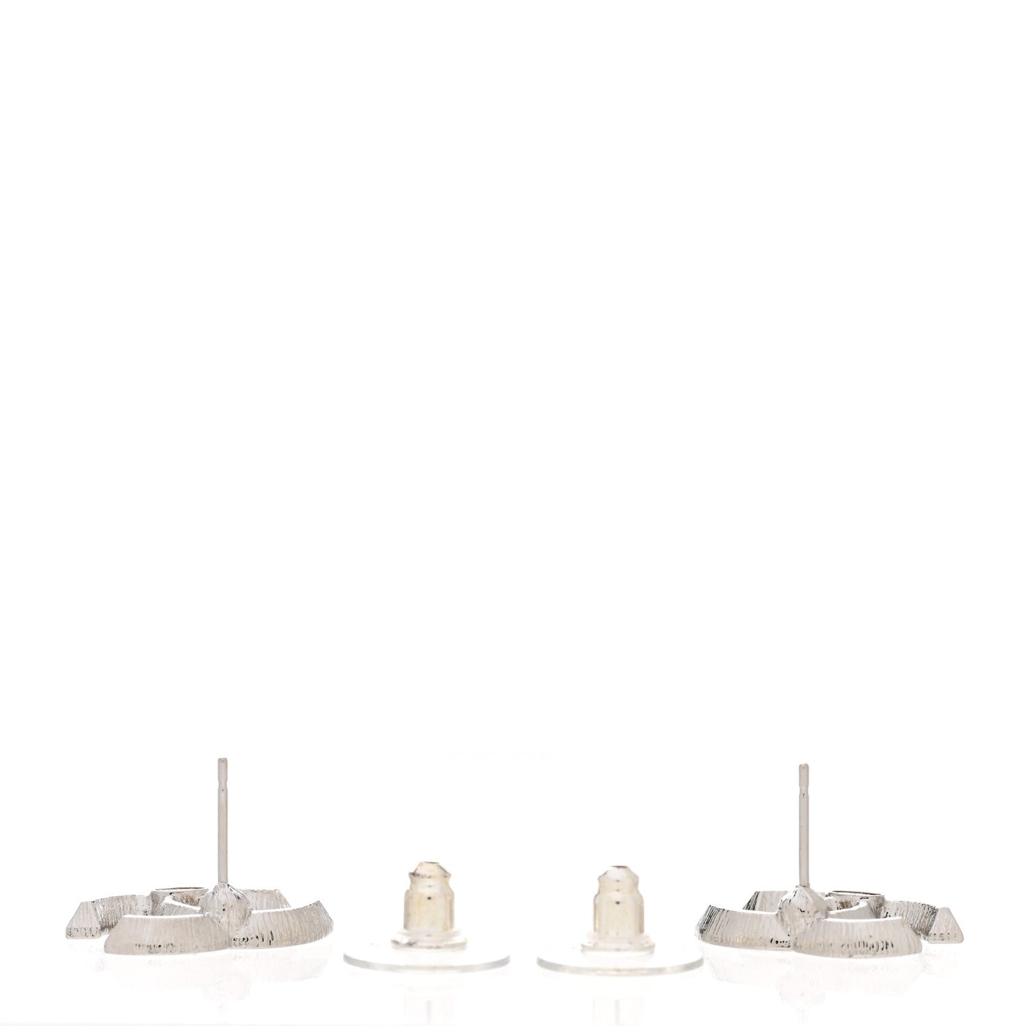 Crystal Timeless CC Earrings Silver