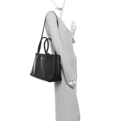 Chanel Calfskin Cerf Executive Shopper Tote Black 2 of 11