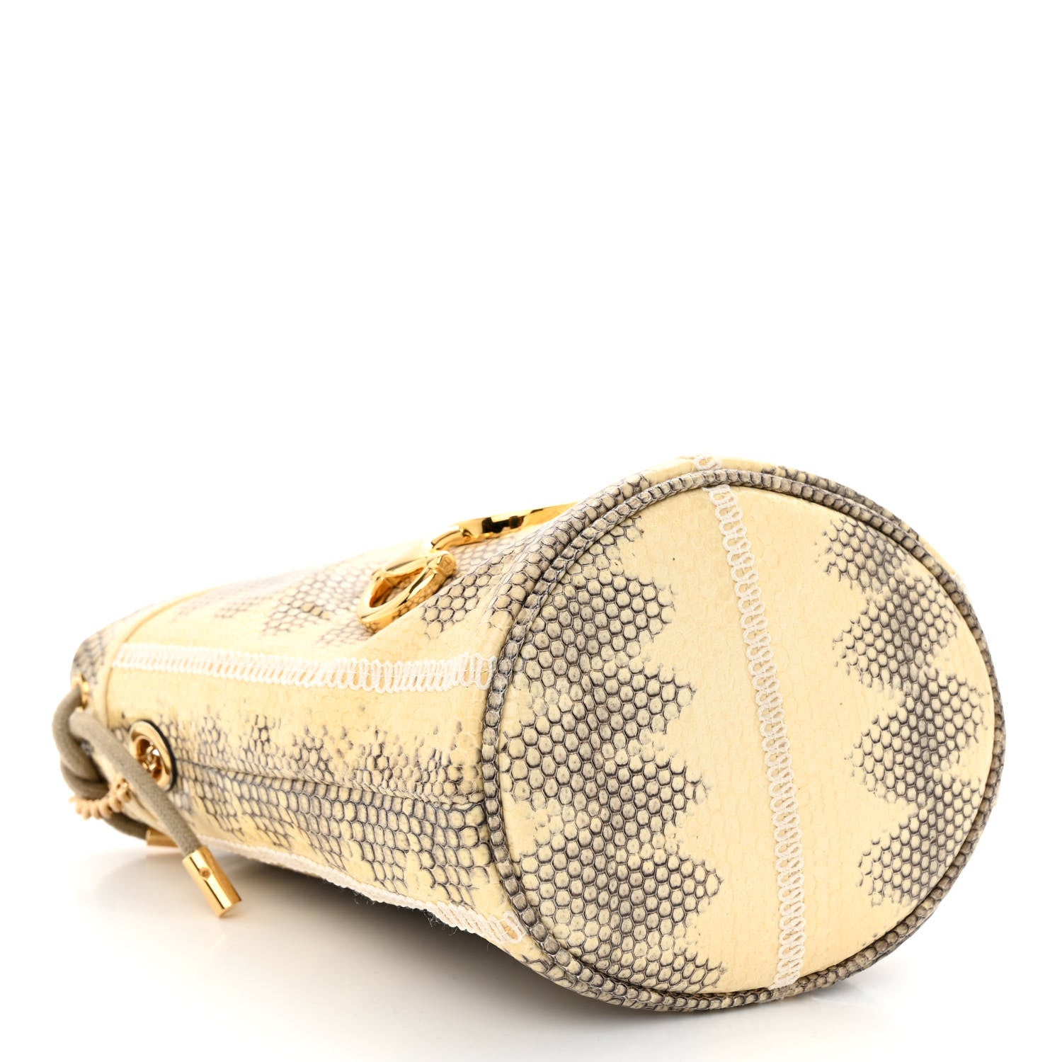 Gucci Snakeskin Mini Zumi Bucket Bag Grey 4 of 10