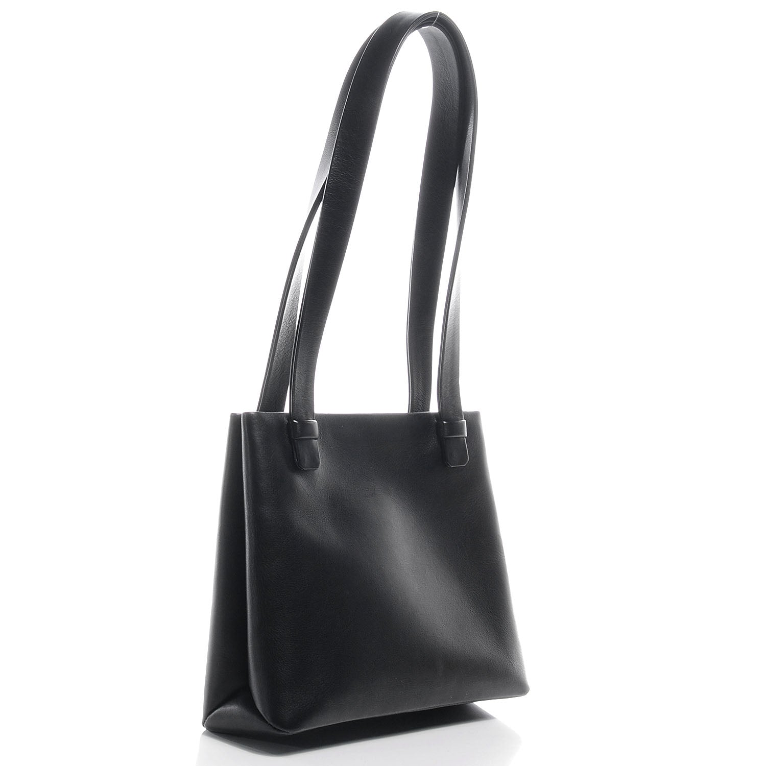 Chanel Leather Simple Shoulder Bag Black 4 of 8