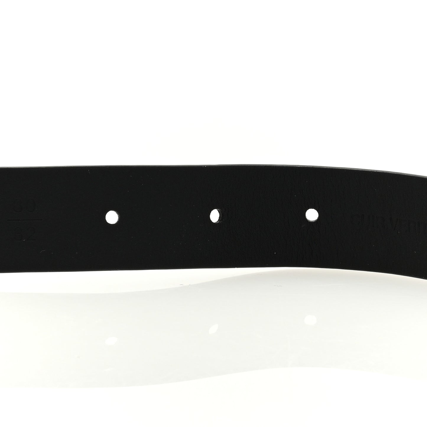Lambskin CC Pearl Chain Belt 80 32 Black