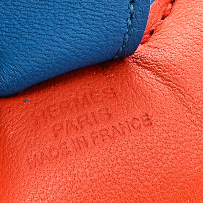 Hermes Milo Lambskin Grigri Rodeo Horse Bag Charm PM Orange Poppy Bleu Zanzibar Rose Azalee 3 of 3