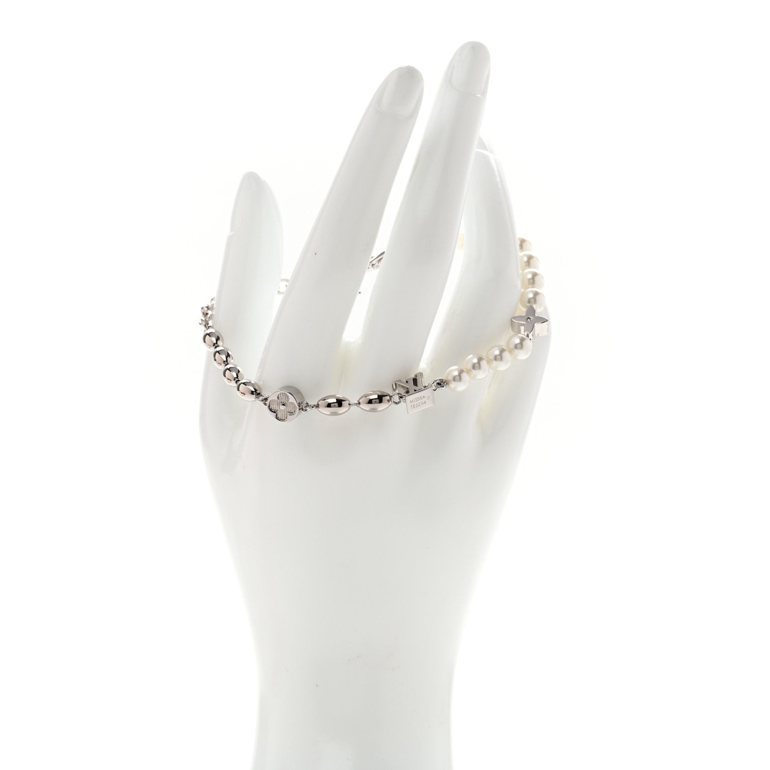 Louis Vuitton Pearls Fusion Bracelet Silver 2 of 5