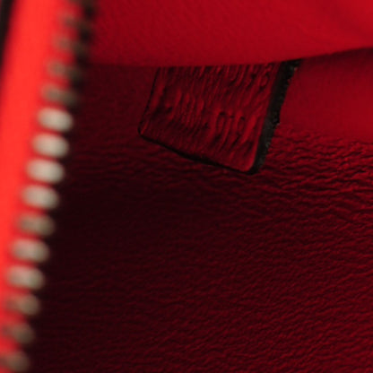Celine Drummed Calfskin Suede Medium Trapeze Vermillion 7 of 7