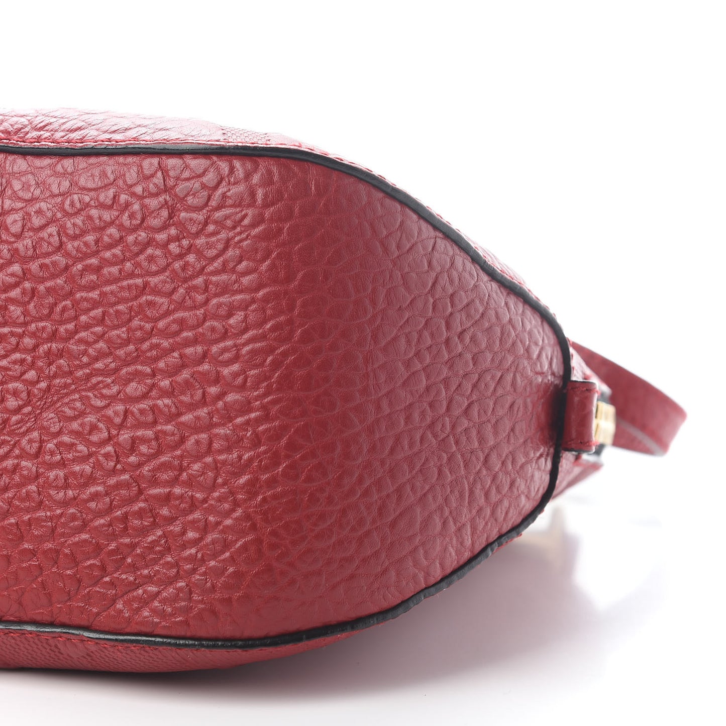 Heritage Grain Check Embossed Small Orchard Bowling Bag Military Red