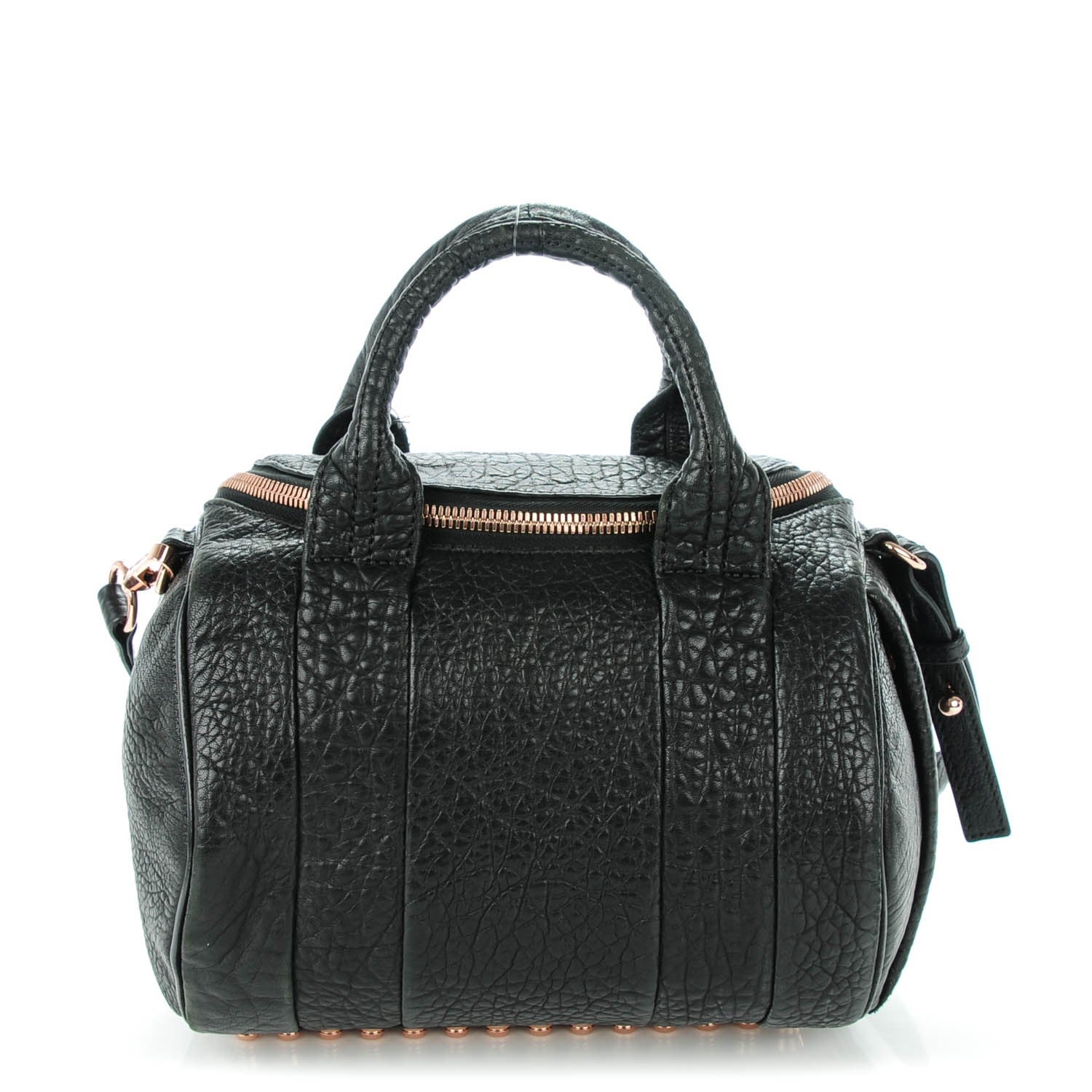 Alexander Wang Pebbled Lambskin Rockie Black Rose Gold Hardware 1 of 8