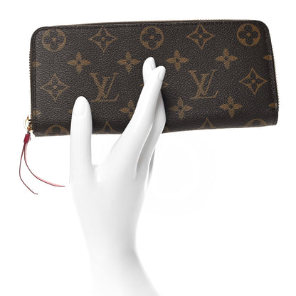 Louis Vuitton Monogram Clemence Wallet Fuchsia 2 of 7