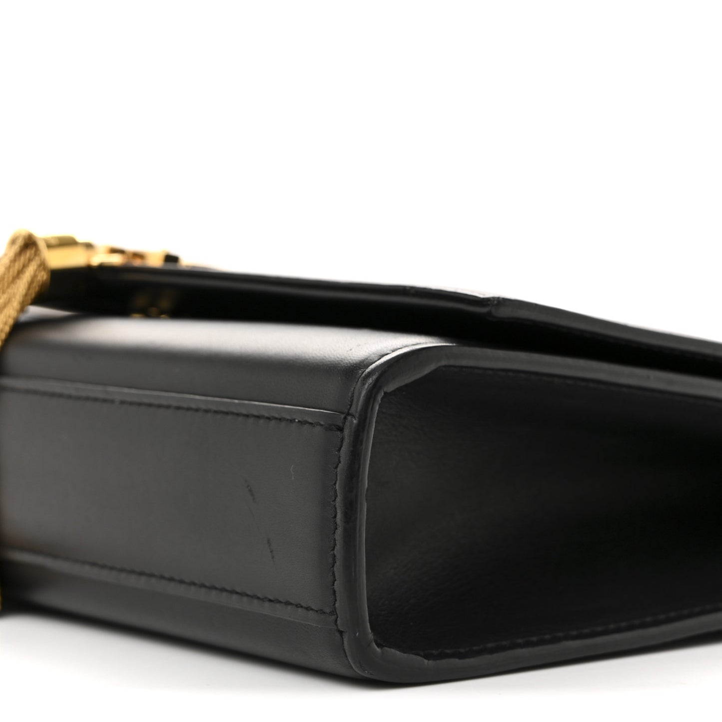 Smooth Calfskin Medium Classic Monogram Kate Tassel Satchel Black