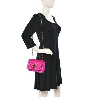 Versace Velvet Quilted Medusa Chain Crossbody Pink 2 of 9