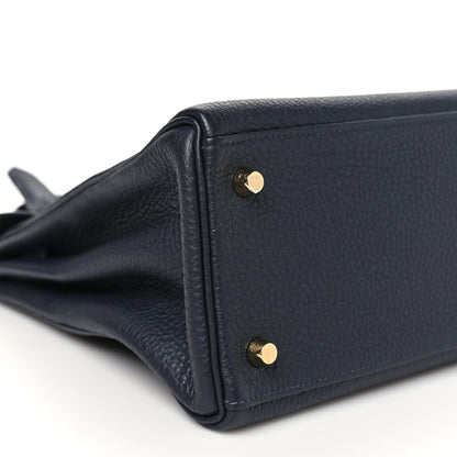 Hermes Togo Kelly Retourne 28 Bleu Nuit 9 of 11
