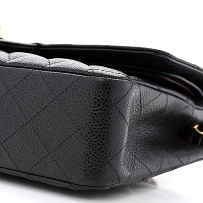 Chanel Caviar Quilted Medium Double Flap Black 10 of 11
