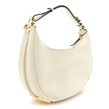 Fendi Vitello Grace Matte Small Fendigraphy Hobo Bag White Ice 3 of 11