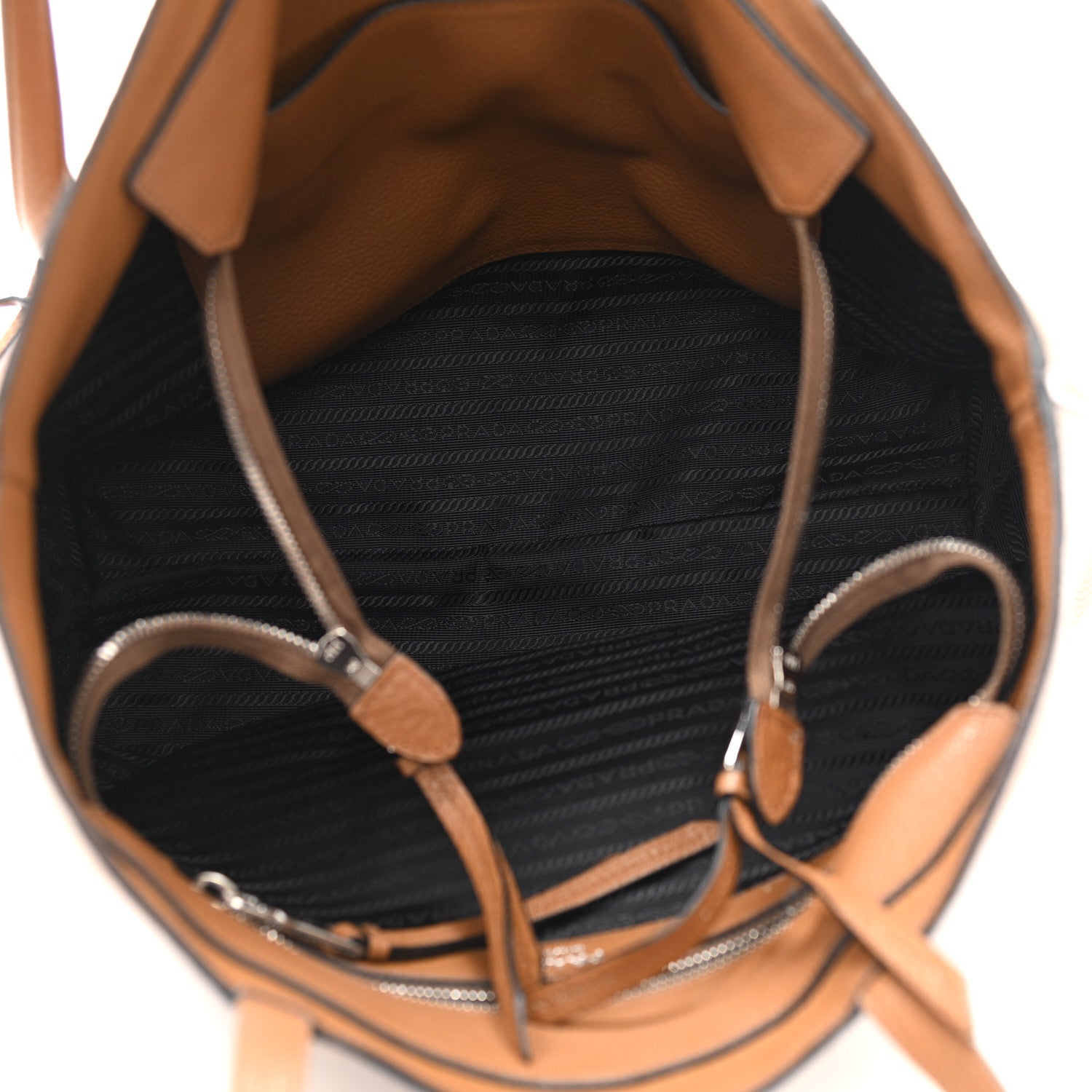 Prada Vitello Phenix Shopping Tote Cannella 10 of 13