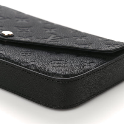 Louis Vuitton Empreinte Pochette Felicie Chain Wallet Black 11 of 12
