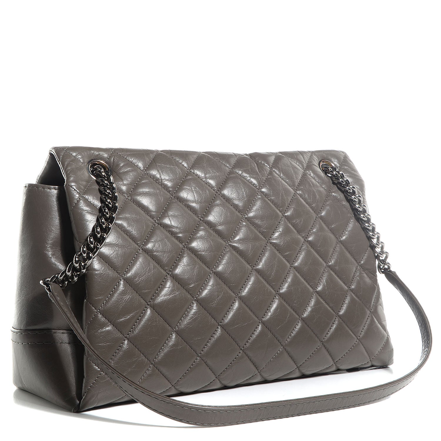 Chanel Aged Calfskin Medium Lady Pearly Flap Grey 3 of 8