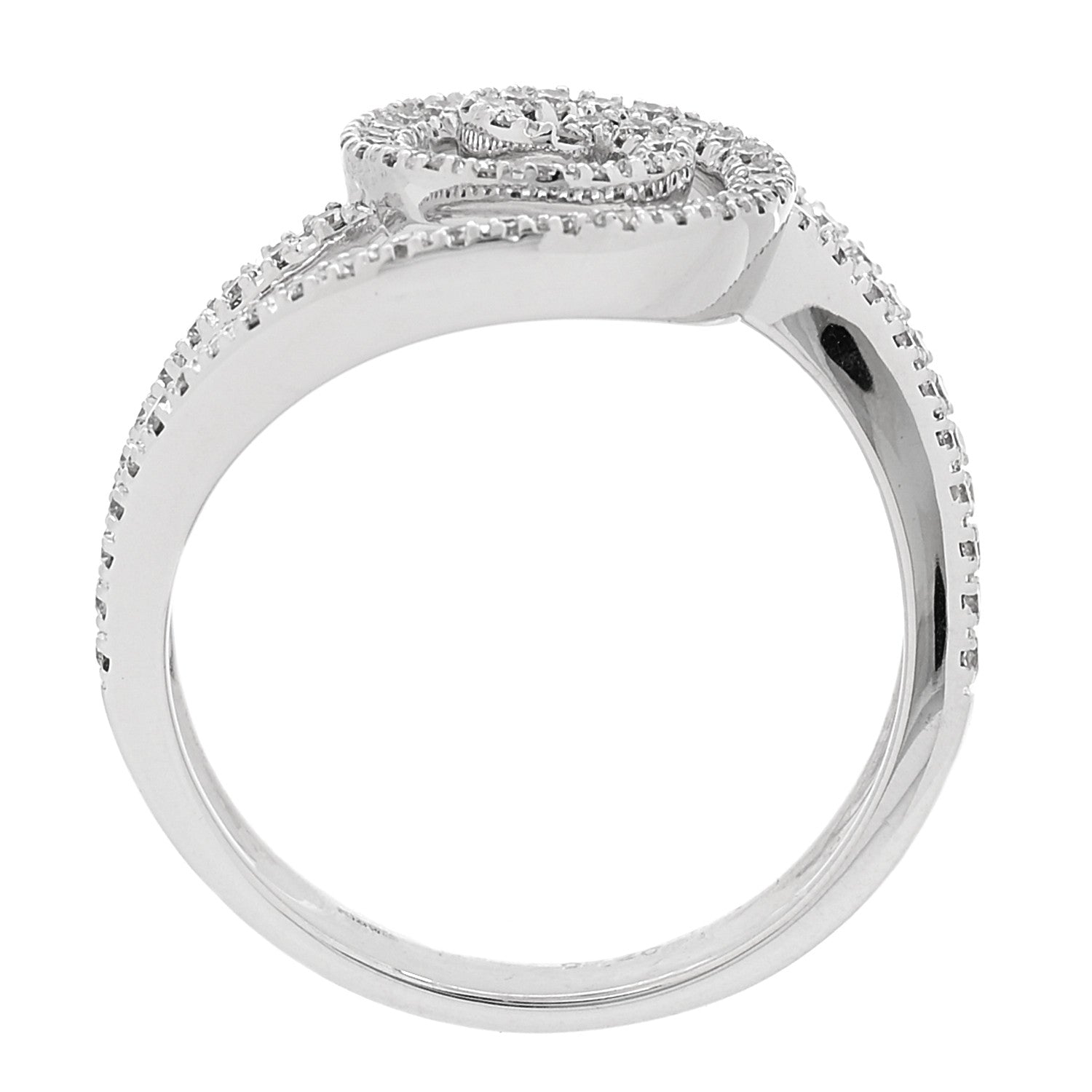 Parker & West by FASHIONPHILE 18K White Gold Diamond 1.20ctw Swirl Ring  61 9.5 5 of 8