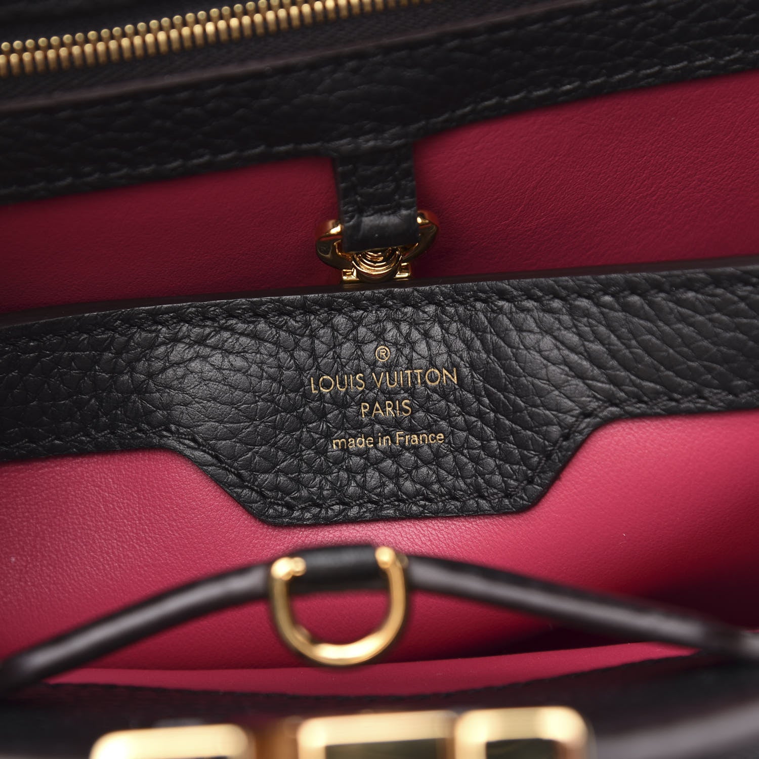 Louis Vuitton Taurillon Capucines BB Black 7 of 9