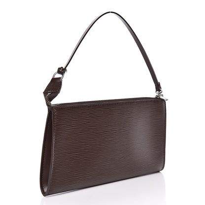Louis Vuitton Epi Pochette Accessories 24 Moka 3 of 9