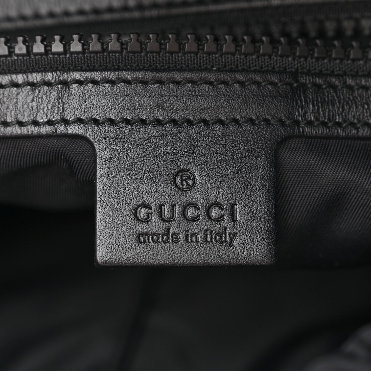 Gucci Techno Canvas Web L'Aveugle Par Amour Embroidered Double Buckle Backpack Black 7 of 11