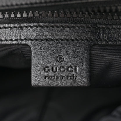 Gucci Techno Canvas Web L'Aveugle Par Amour Embroidered Double Buckle Backpack Black 7 of 11