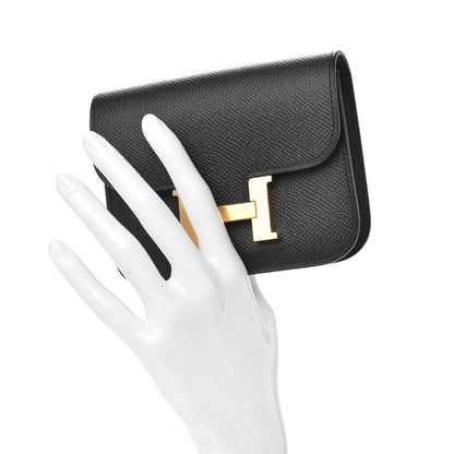 Hermes Epsom Constance Slim Wallet Black 2 of 8