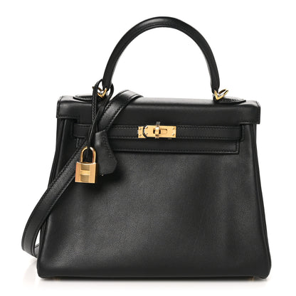 Hermes Swift Kelly Retourne 25 Black 1 of 10