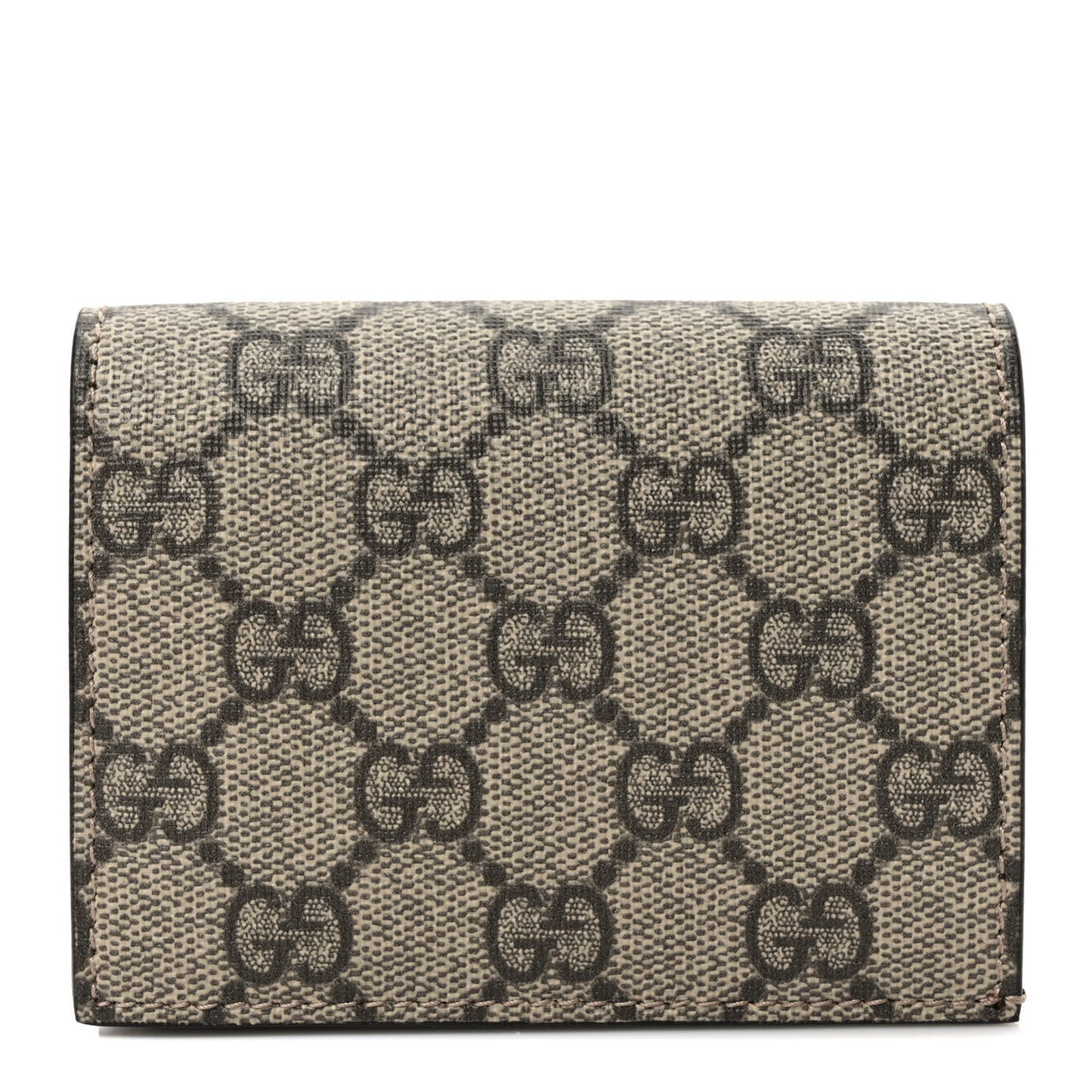 GG Supreme Monogram Card Case Beige