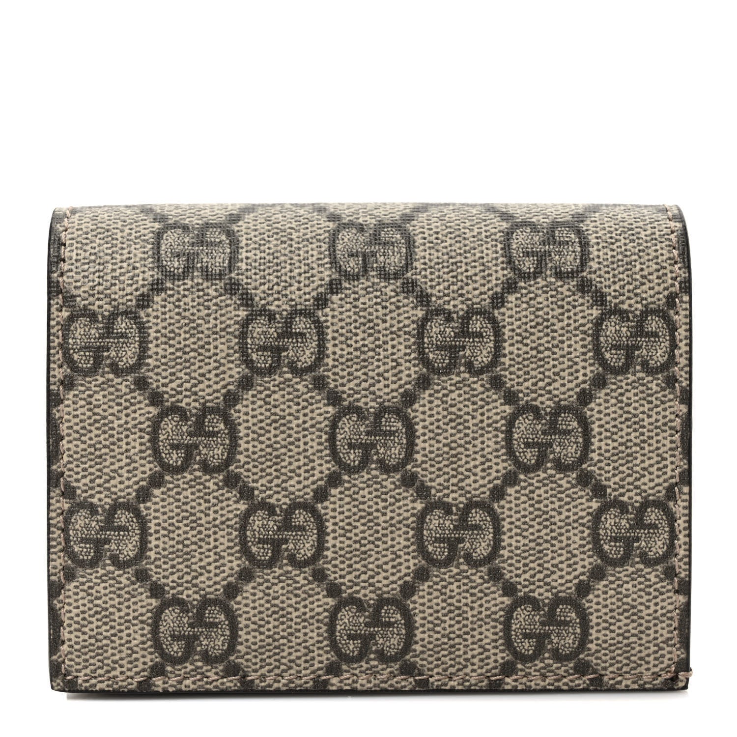 Gucci GG Supreme Monogram Card Case Beige 1 of 7