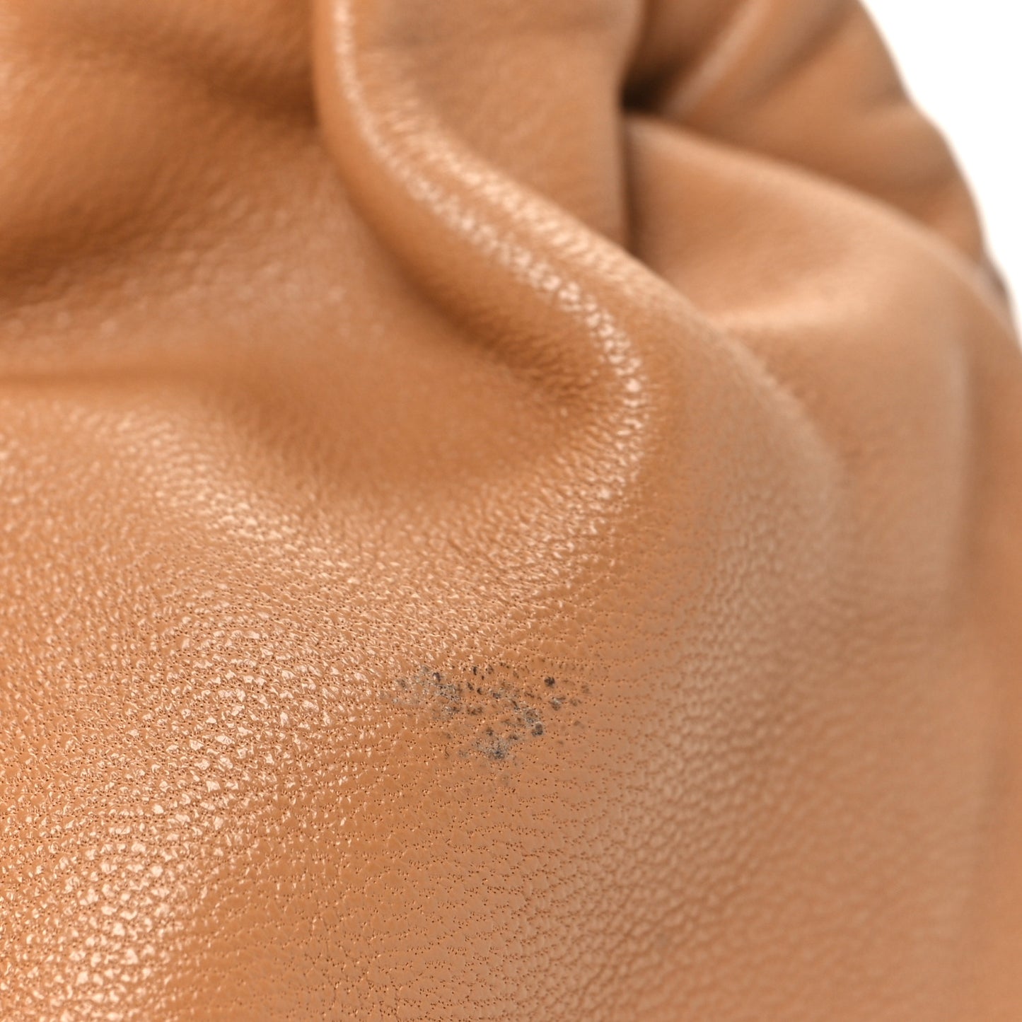 Lambskin Mini Cloud Wristlet Caramel