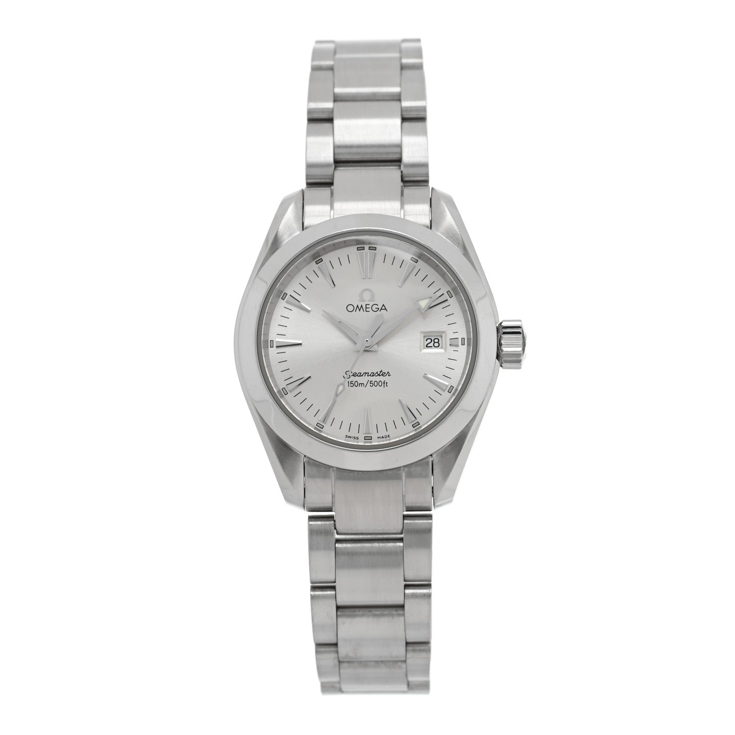 Omega Stainless Steel 29mm Seamaster Aqua Terra Quartz Watch Silver 2577.30 1 of 4