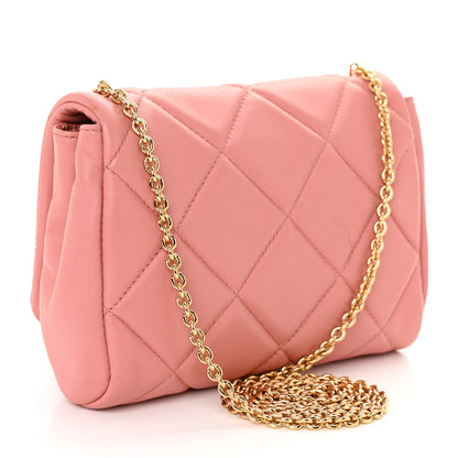 Salvatore Ferragamo Nappa Quilted Ginny Crossbody Pink 3 of 9