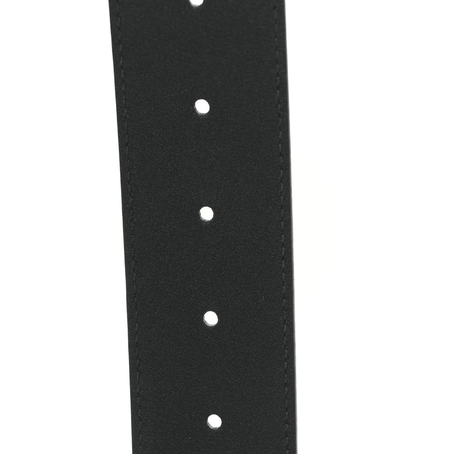 Textured Dollar Calfskin Nickel Double G 40mm Belt 85 34 Black