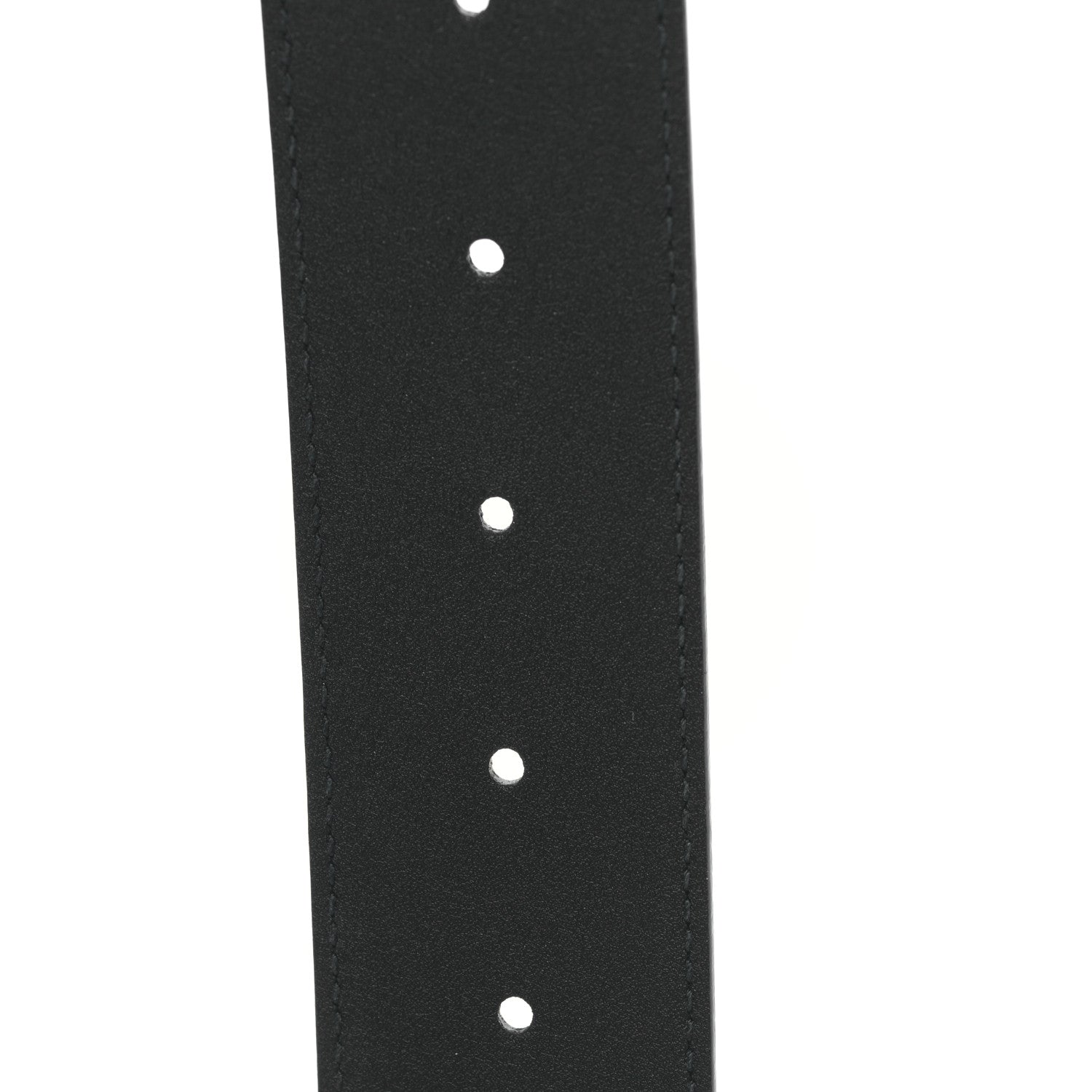 Gucci Textured Dollar Calfskin Nickel Double G 40mm Belt 85 34 Black 4 of 4